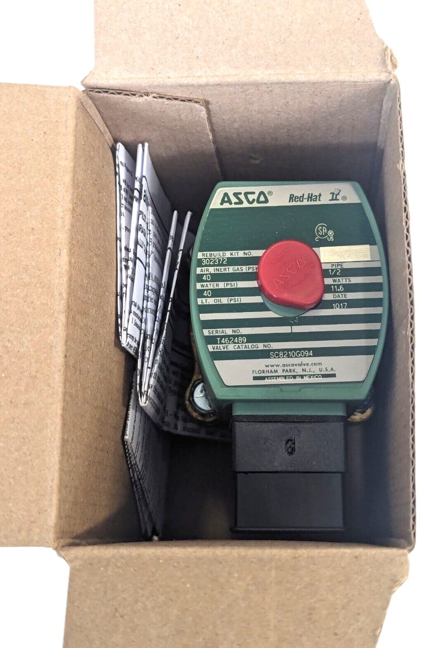 Asco SC8210G094 pipe 1/2 Magnetventil 24/DC 11.6 Watts Ventil NEU OVP