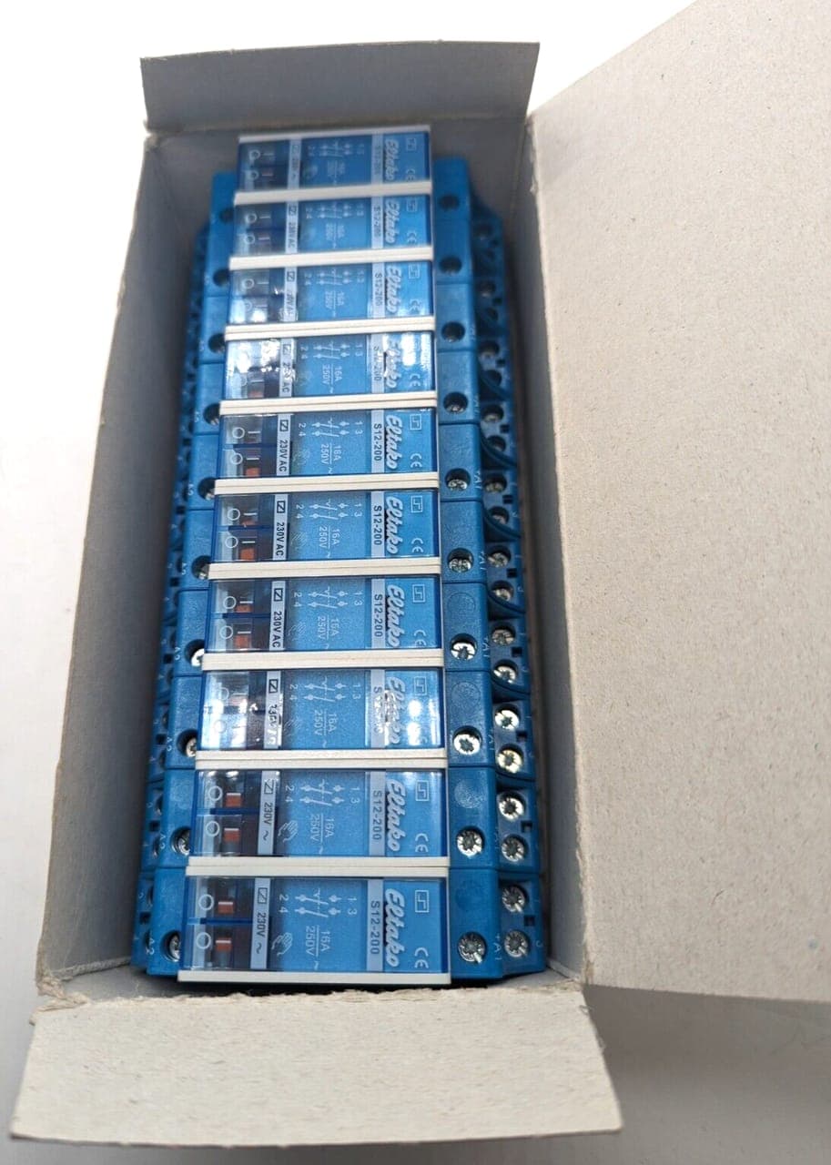 10x ELTAKO S12-200 AC 230V Stromstoßschalter NEU OVP