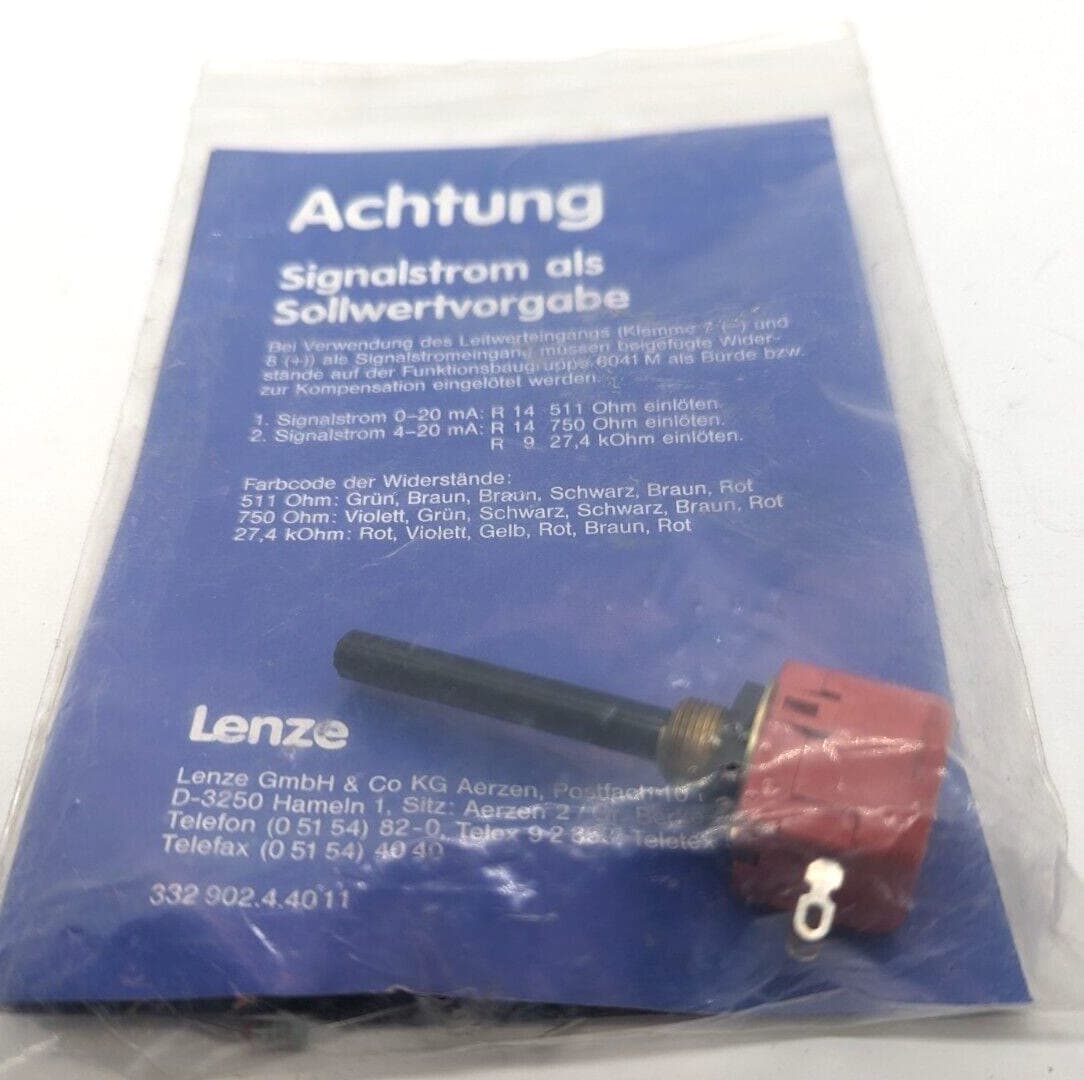 Lenze 10K 491 Potentiometer NEU OVP