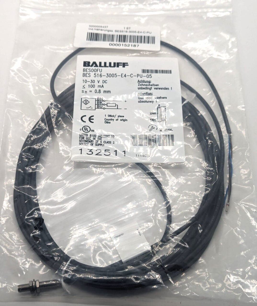 Balluff BES 516-3005-E4-C-PU-05 Induktiver Sensor NEU OVP