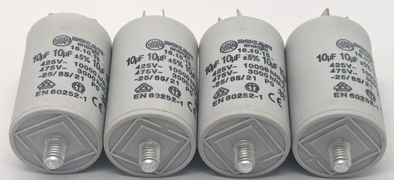 4x Betriebskondensator Motorkondensator Kondensator Ducati 10uF 16.10.15