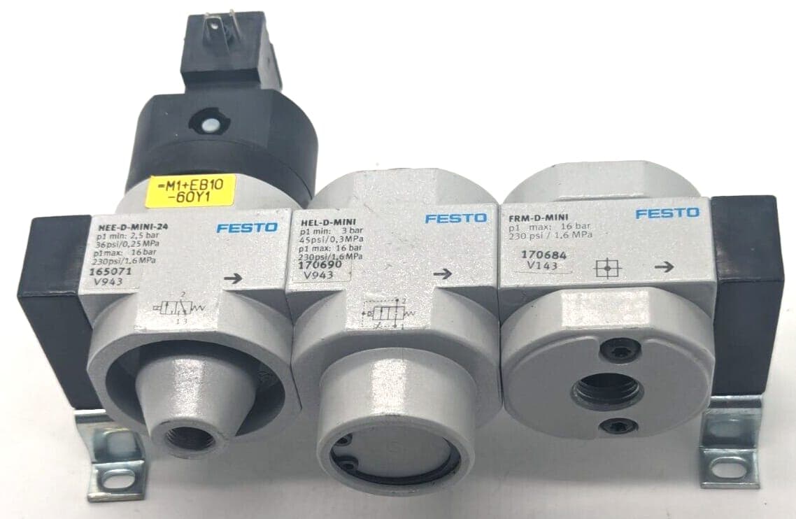FESTO HEE-D-MINI-24 + HEL-D-MINI + FRM-D-MINI Wartungseinheit