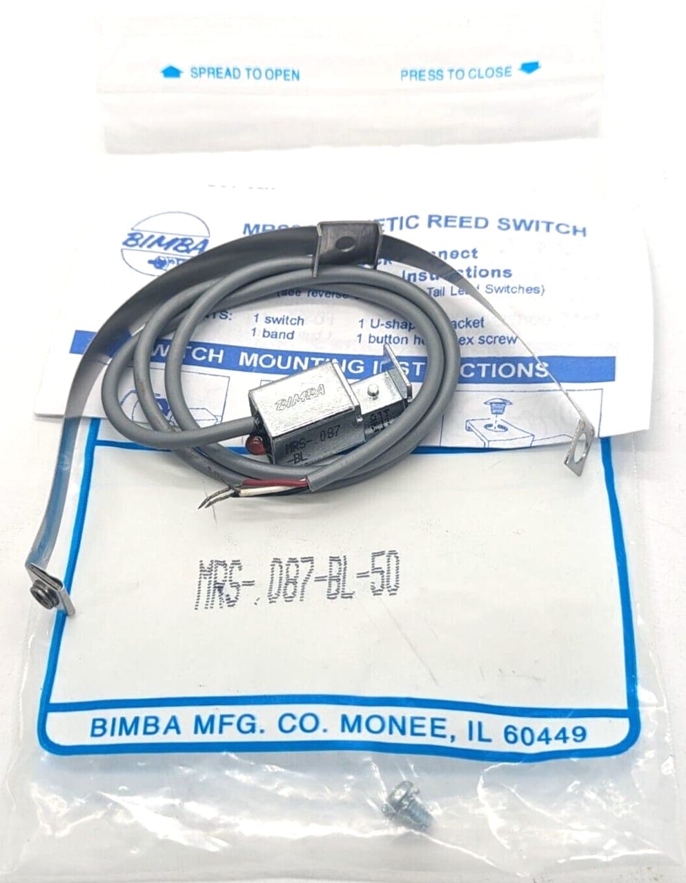 BIMBA MRS-087-BL -50 Magnet-Reedschalter NEU OVP