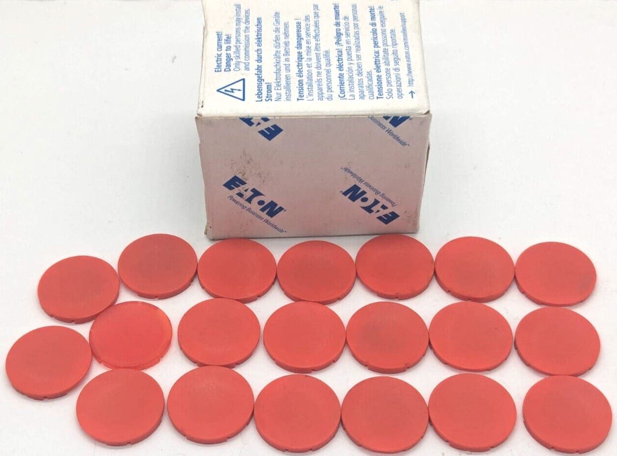20x Eaton M22-XD Rot Tastenplatte NEU