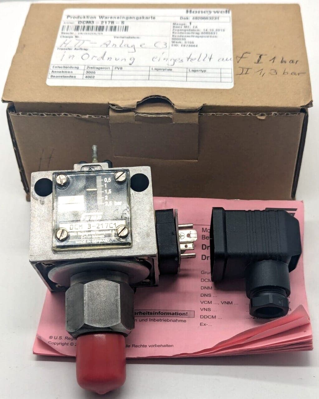 Honeywell DCM3 -217 C1 Druckwächter OVP