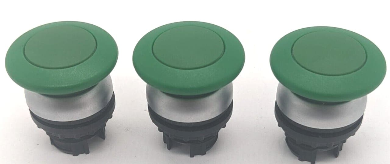 3x Druckschalter 3SU1000-0AA60-0AA0 Grün Druckschalter