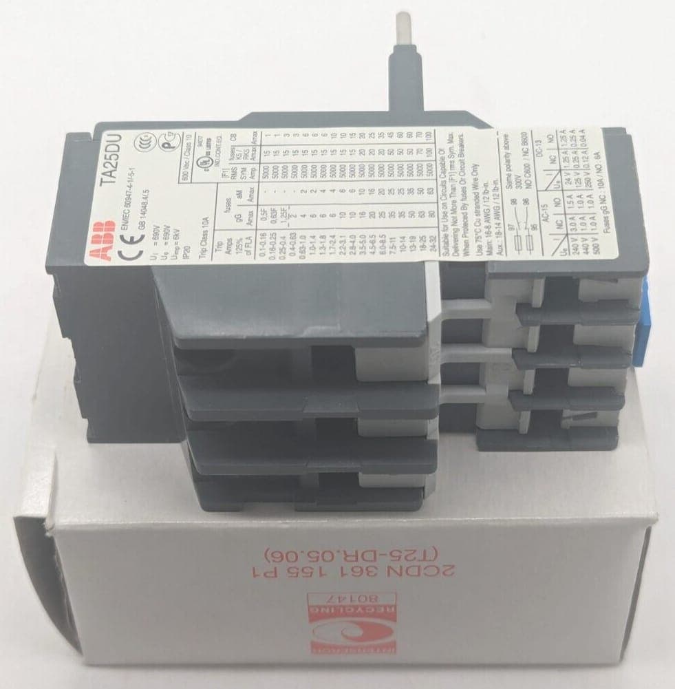 ABB TA25DU-5.0 Thermisches Überstromrelais 3.5-5.0 A NEU OVP