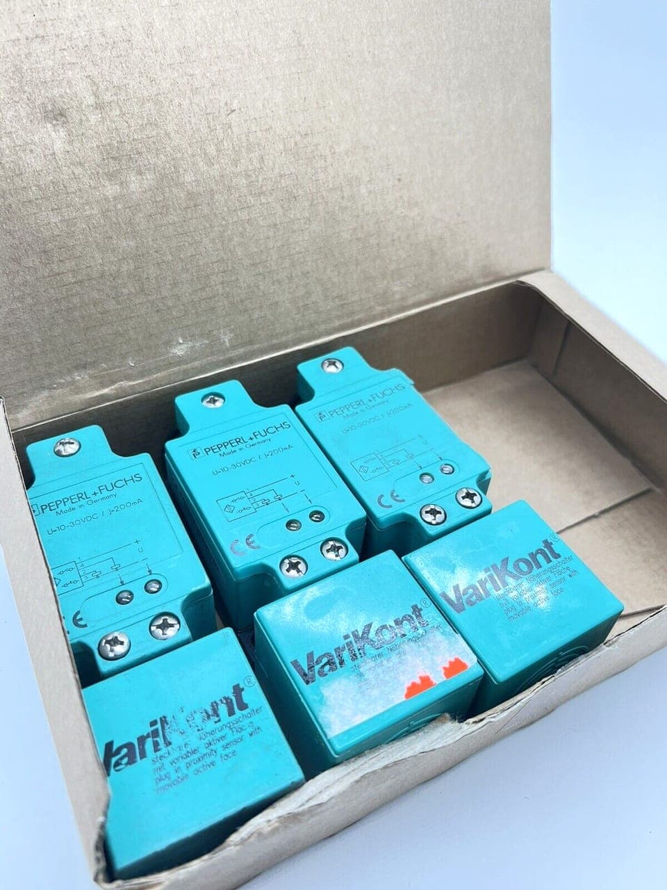 3x Pepperl &Fuchs NJ20P + U1 + A2 Varikont steckbarer Näherungsschalter NEU OVP