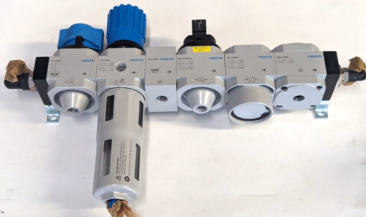 Festo LFR-D-MIDI + HEL-D-MIDI + HEE-D-MIDI-24 + + HE-D-MIDI ... Wartungseinheit