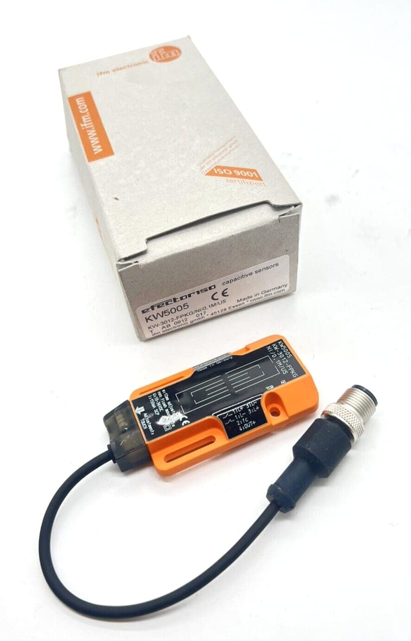 Ifm KW5005 KW-3012-FPKG/NI/0,1M/US Kapazitiver Sensor efector150 NEU OVP