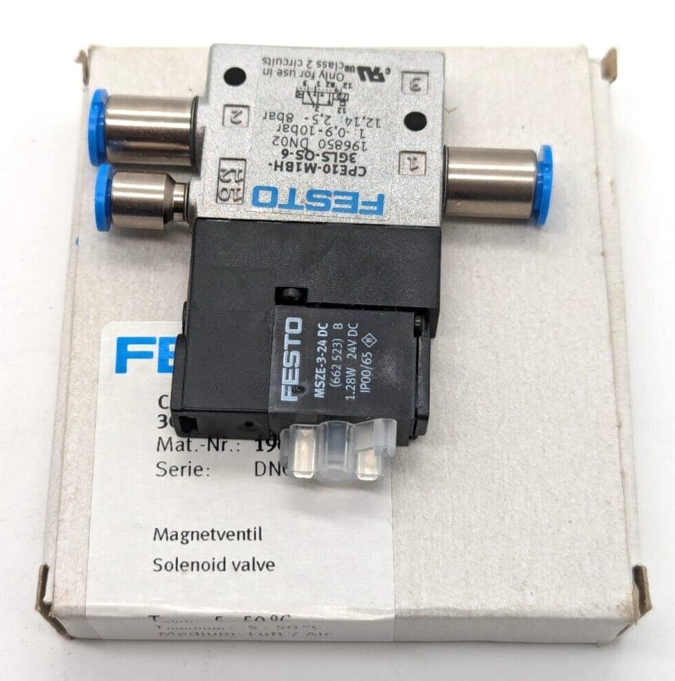 Festo CPE10-M1BH-3GLS-QS-6 Magnetventil 196850 NEU OVP