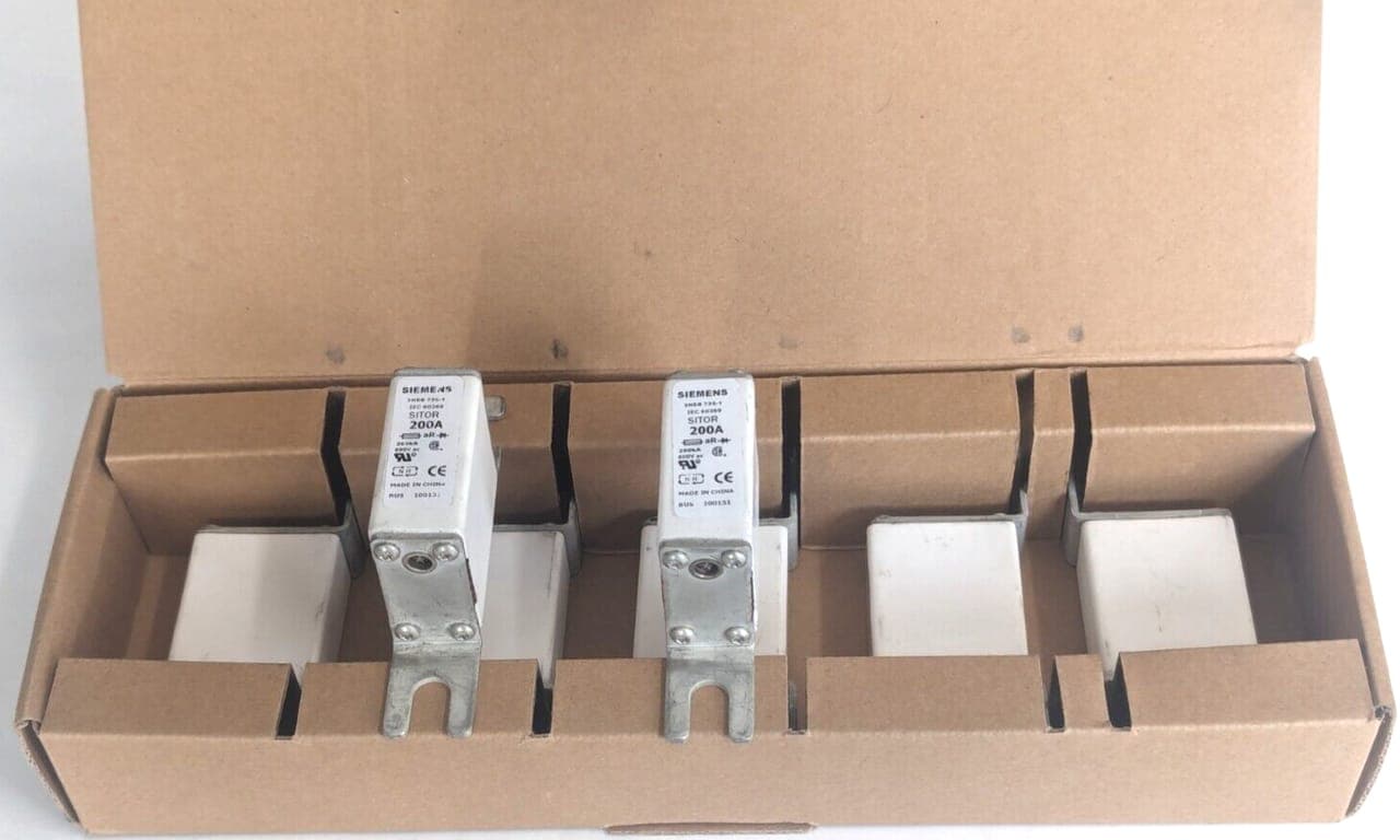 7x Siemens 3NE8725-1 Sicherungseinsatz SITOR 200A NEU OVP