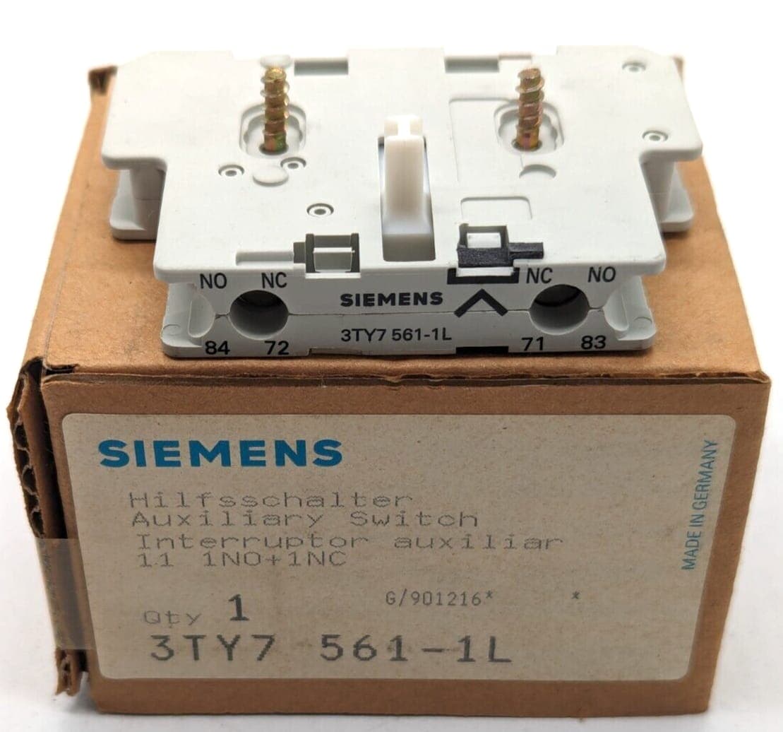 SIEMENS Hilfsschalter 3TY7 561-1L Auxiliary Switch 11 1NO+1NC NEW OVP