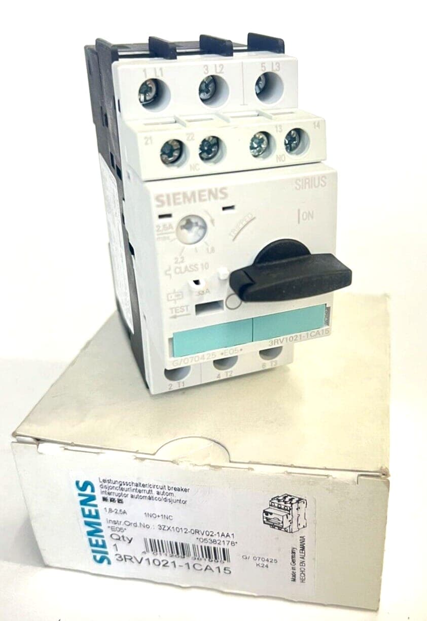 Siemens 3RV1021-1CA15 Leistungsschalter E05 NEU OVP