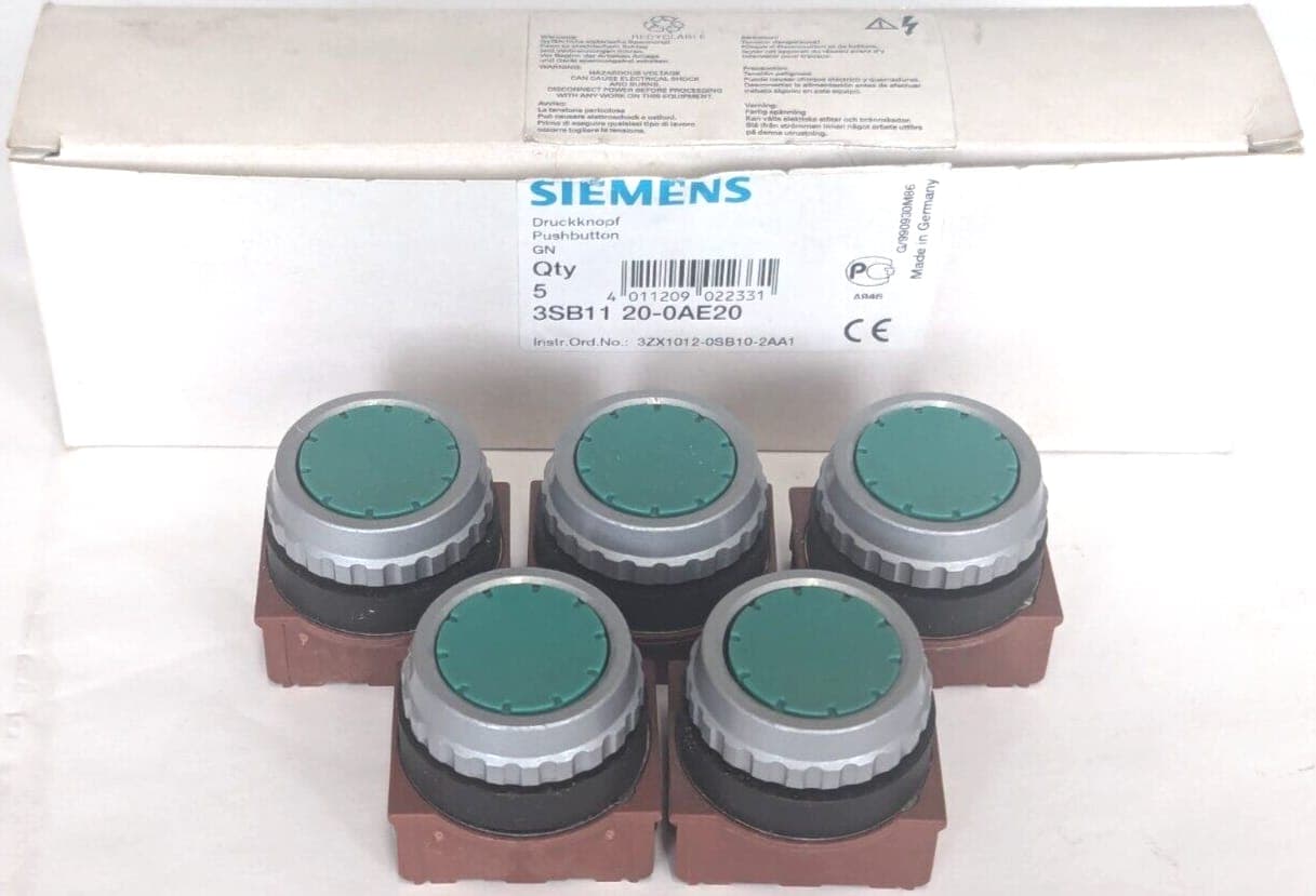 Siemens 3SB1120-0AE20 Drucktaster *5 Stück* NEU OVP