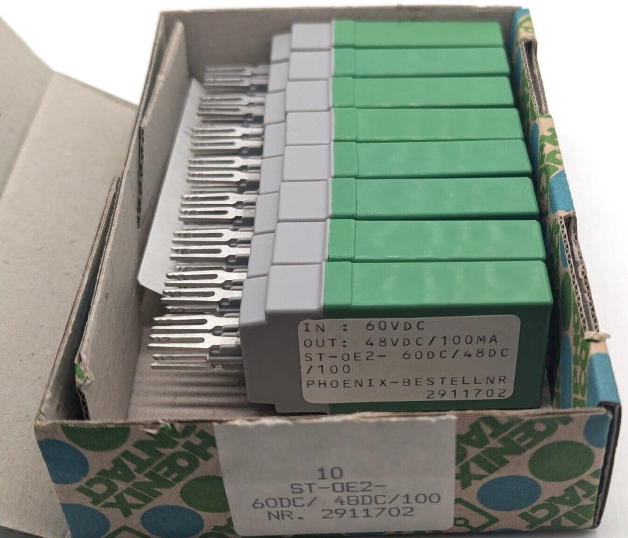 8x Phoenix Contact ST-OE2-60DC/48DC/100 Relais 2911702 NEU OVP