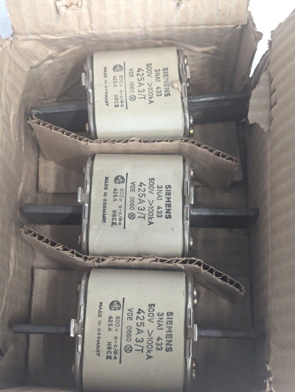 Siemens 3NA1433 NH-Sicherungeinsatz 425A3/T *3 Stück * NEU OVP