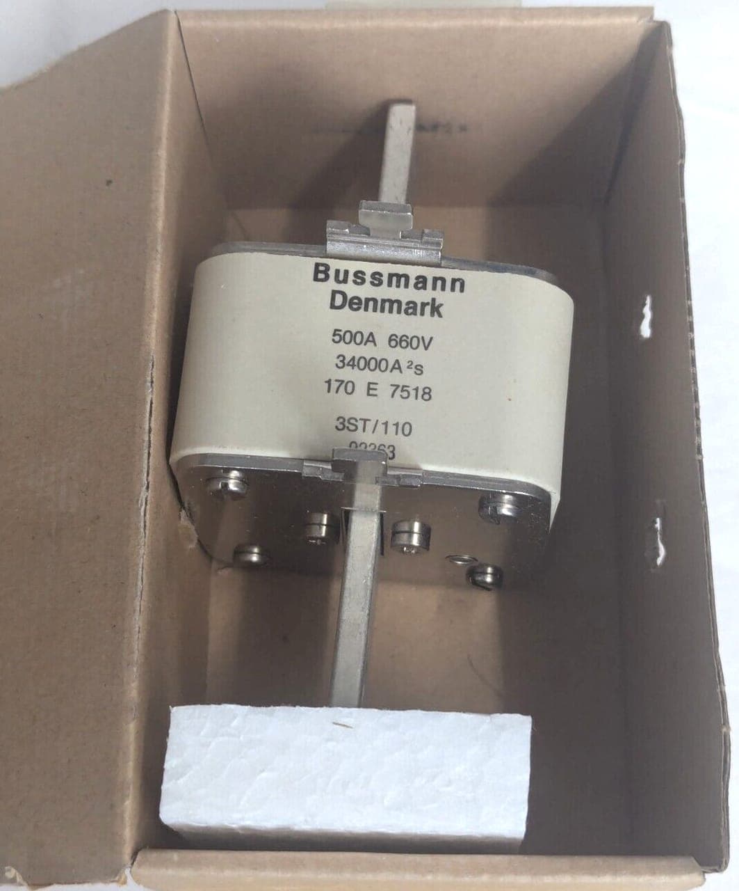 BUSSMANN 170 E 7518 Sicherungseinsatz fuse 500A 660V NEU OVP