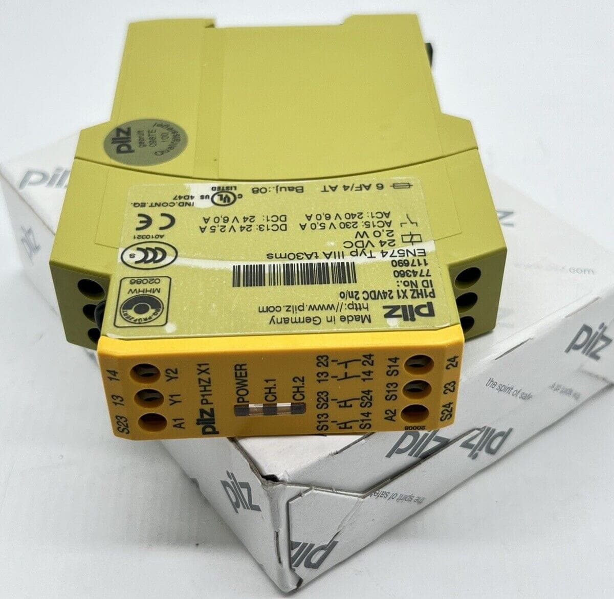 Pilz P1HZ X1 24VDC 2n/o Sicherheitsrelais 774360 NEU OVP