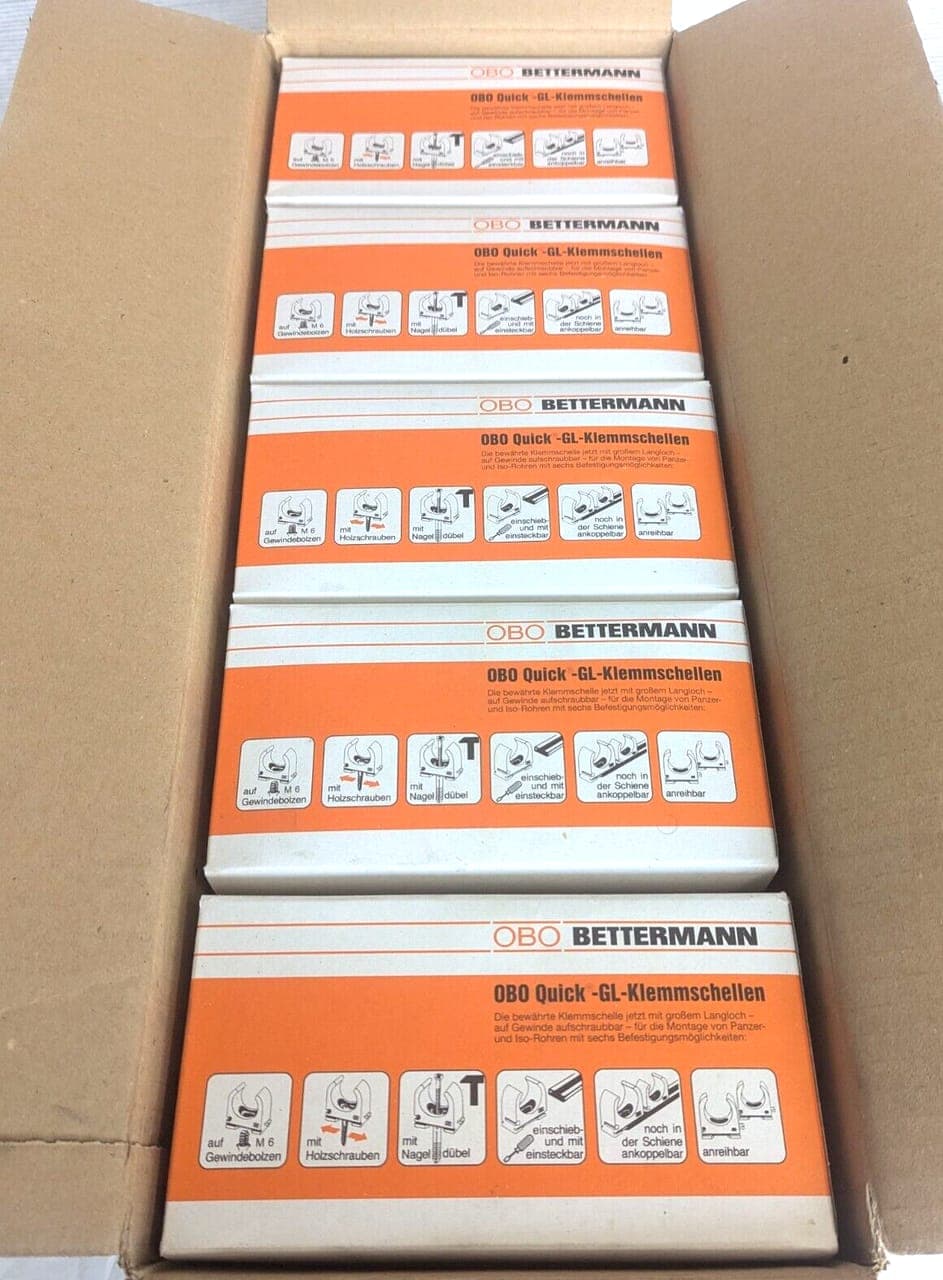 OBO Bettermann Quick-GL-Klemmschellen 2955 GL 42 Pg 29 (10x50) NEU OVP