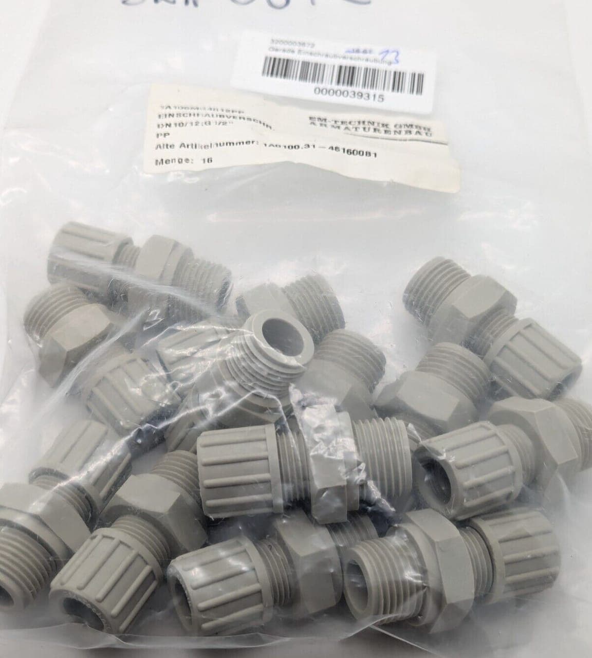 EM-Technik 1A100MG4812PP Einschaubverschraubung DN10/12;G1/2 NEU OVP