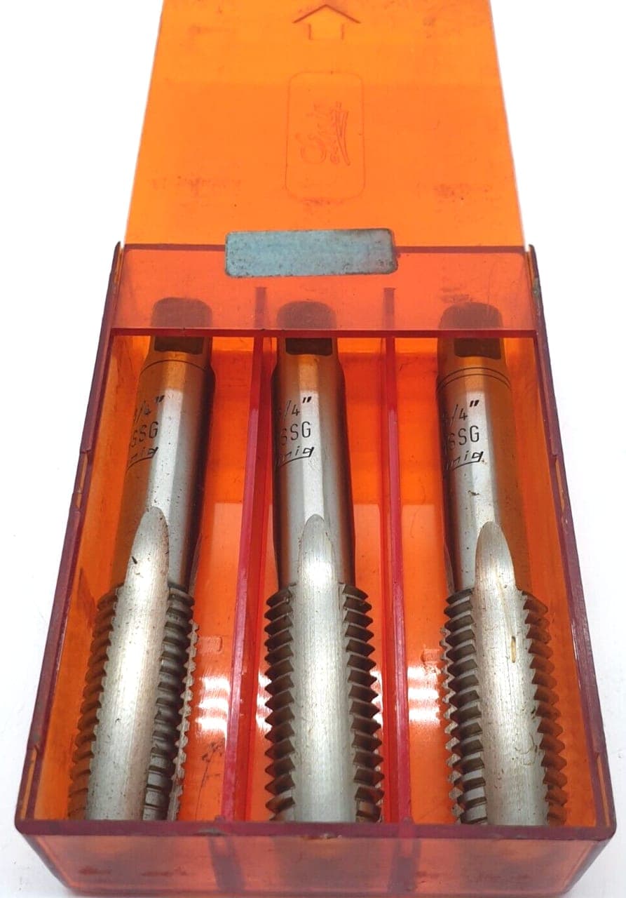 3x Linig 3/4 HSSG gewindebohrer