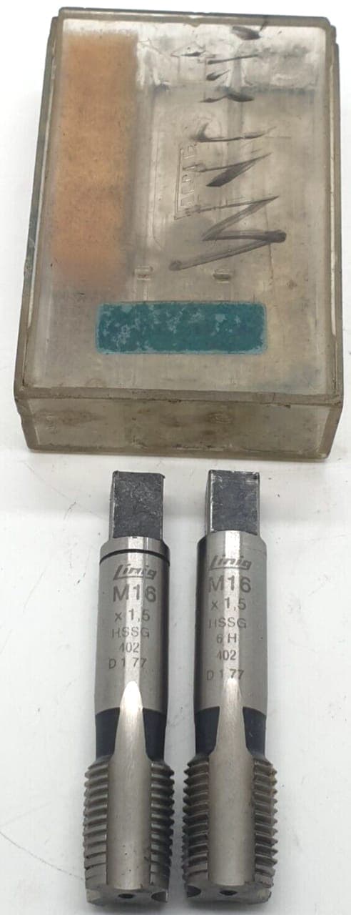 2x Linig M16x1,5 HSSG 402 Gewindebohrer