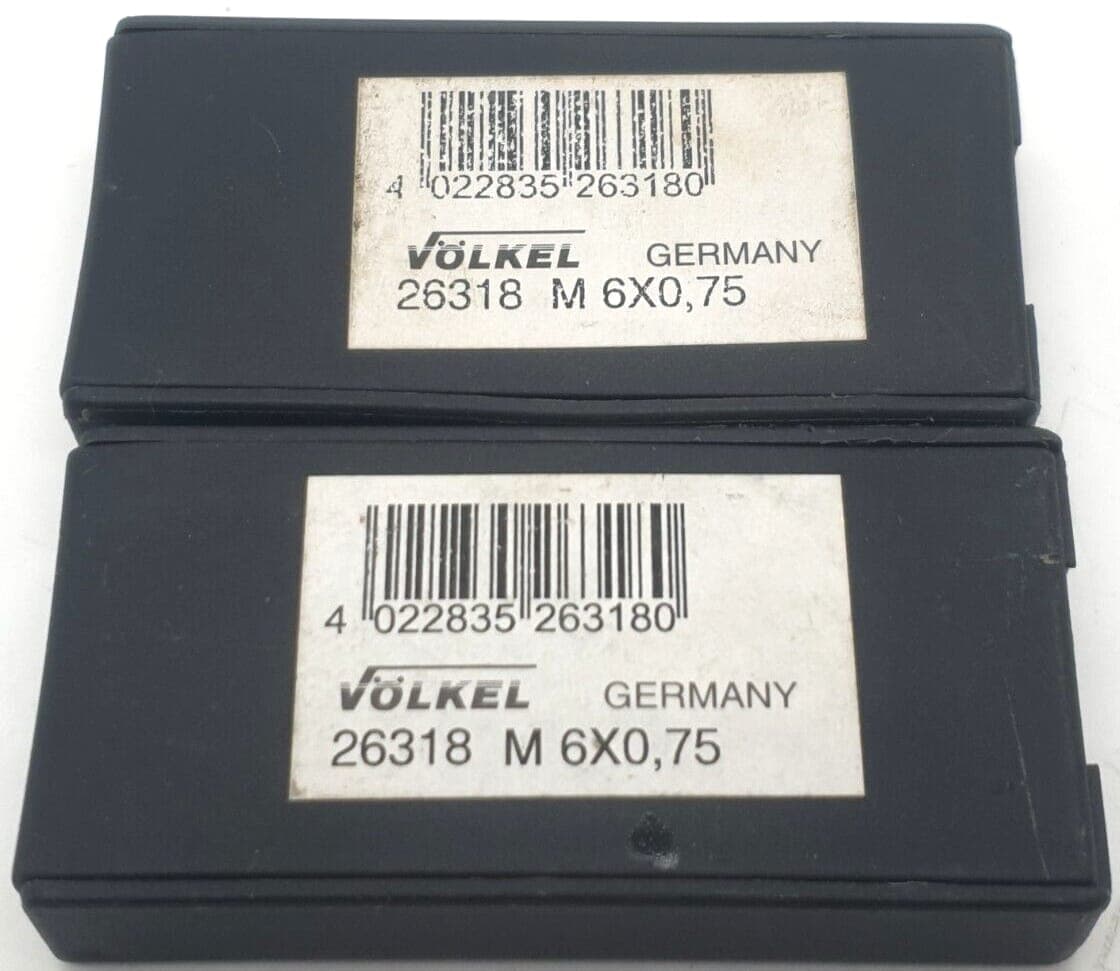 2x Völkel 26318 M 6X0,75 Gewindebohrer