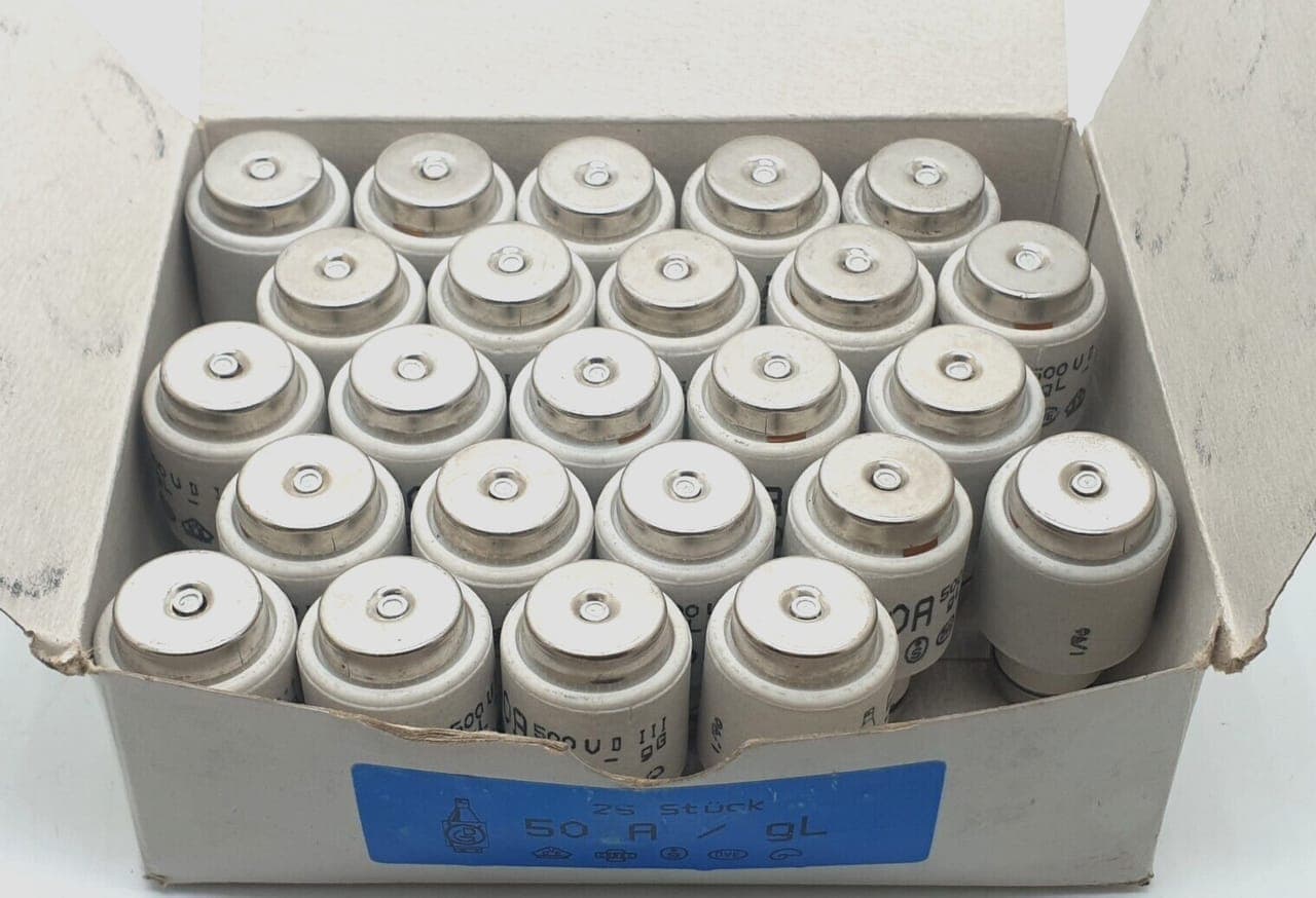 50A gL-gG 500V Sicherungseinsatze * 24 Stück *