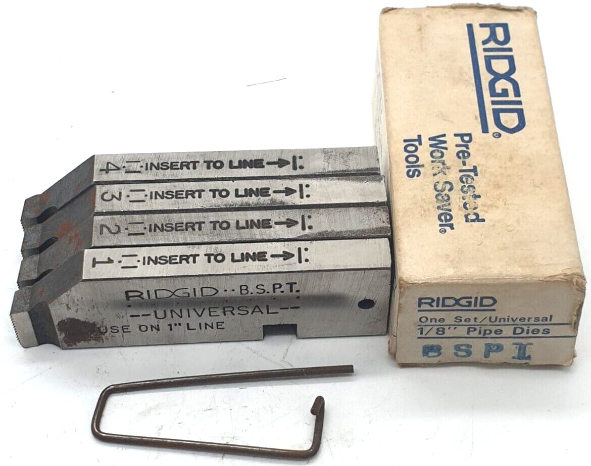 Ridgid Schneidbacken 1/8" Pipe Dies OVP