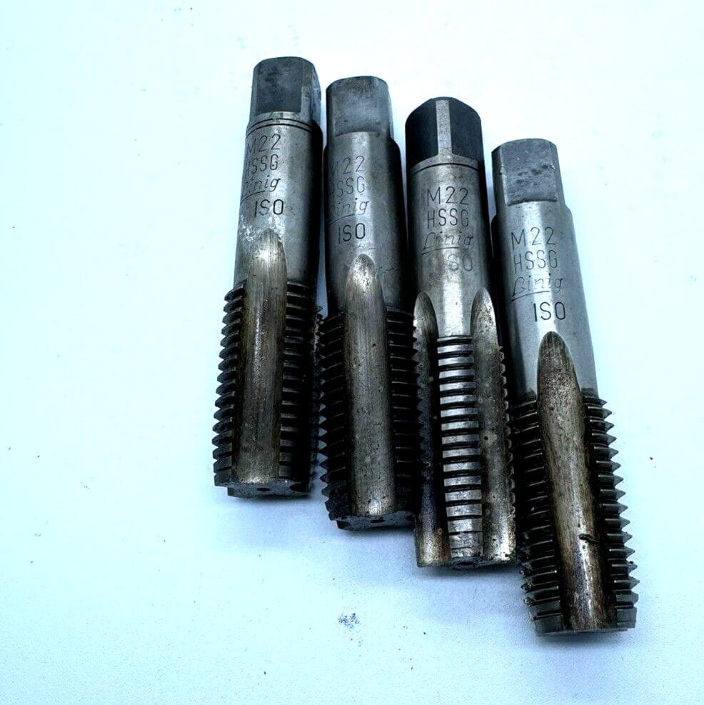 4x Linig M 22 HSSG Gewindebohrer
