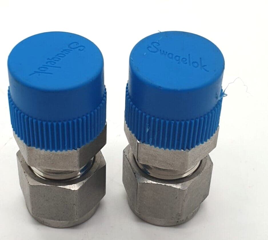 2x SWAGELOK 316 REV ROHRVERSCHRAUBUNG STECKER VERBINDER NEU