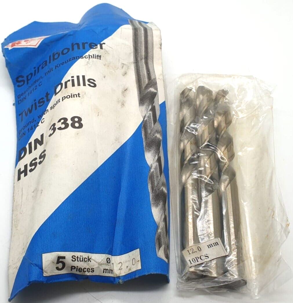 3x RUKO Spiralbohrer Metallbohrer DIN 338 HSS 12mm NEU OVP