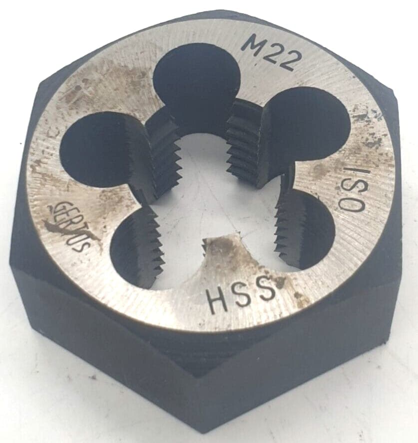 Schneideisen M22 ISO HSS Gewindeschneider Schneidmutter Gertus