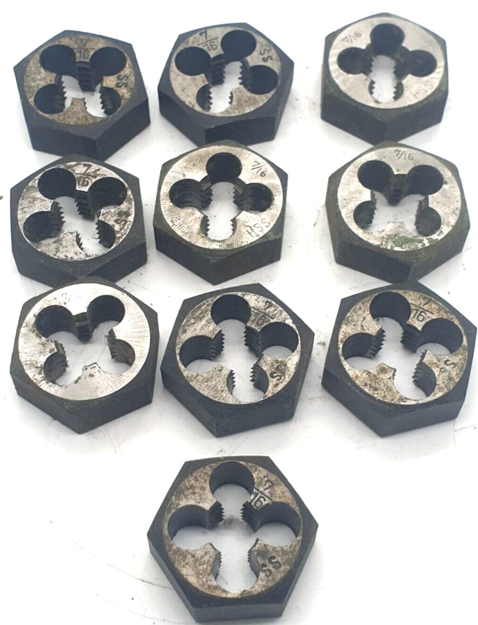 10x Schneideisen 7/16 Gewindeschneider