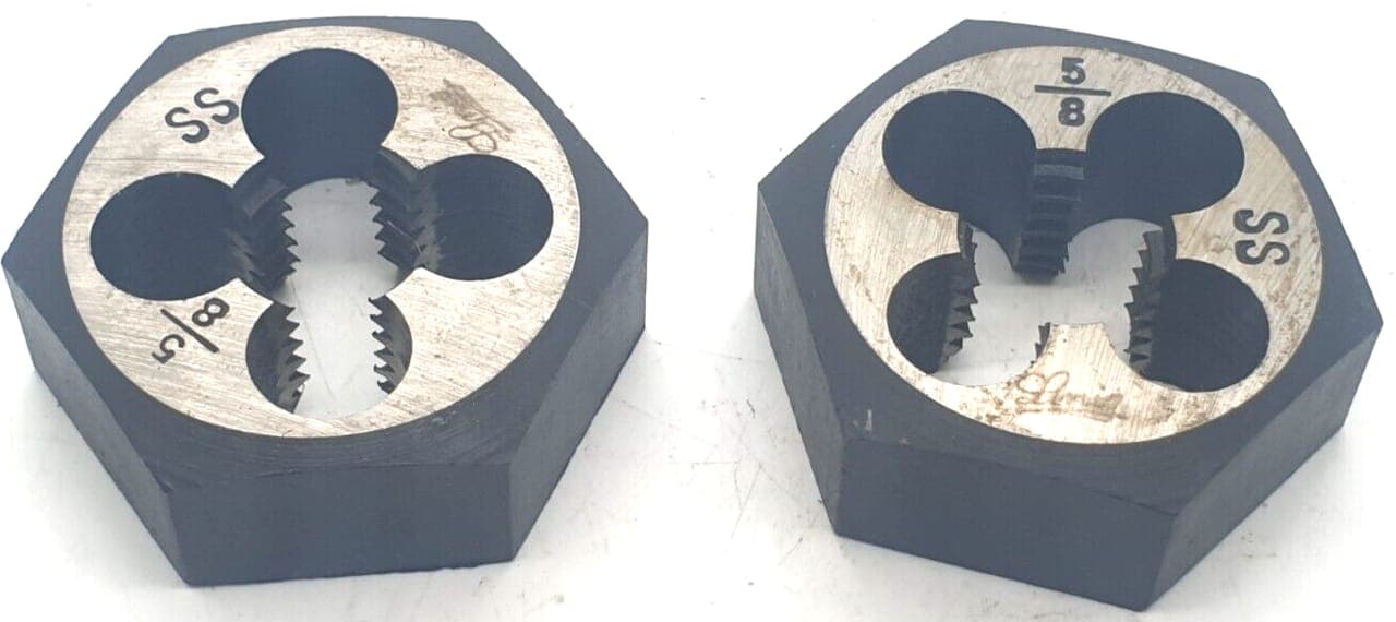 2x Linig Schneideisen 5/8 SS Gewindeschneider