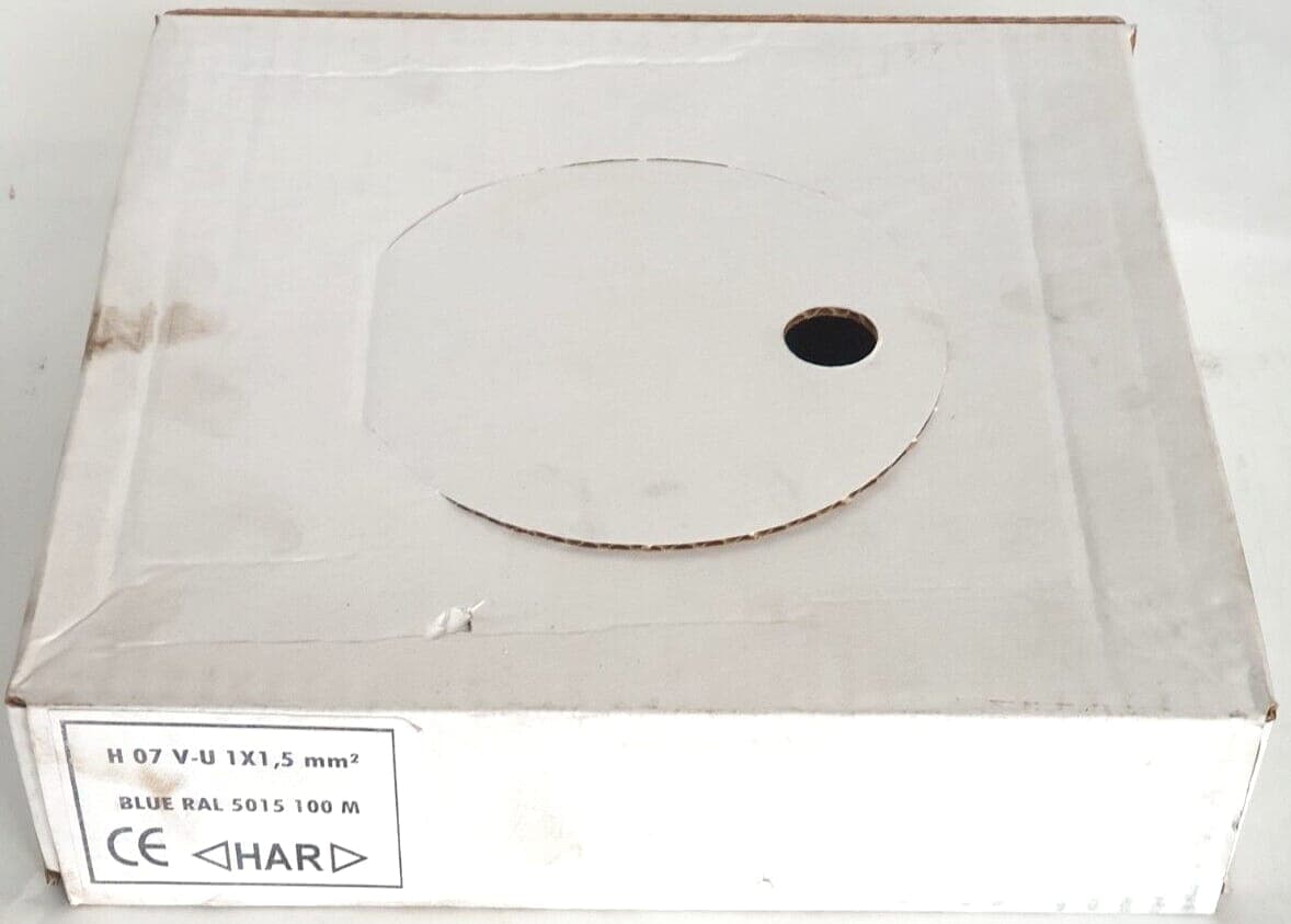Har H07V-U 1,5mm² Einzelader Litze Leitung 100m Blau Einzelader flexibel