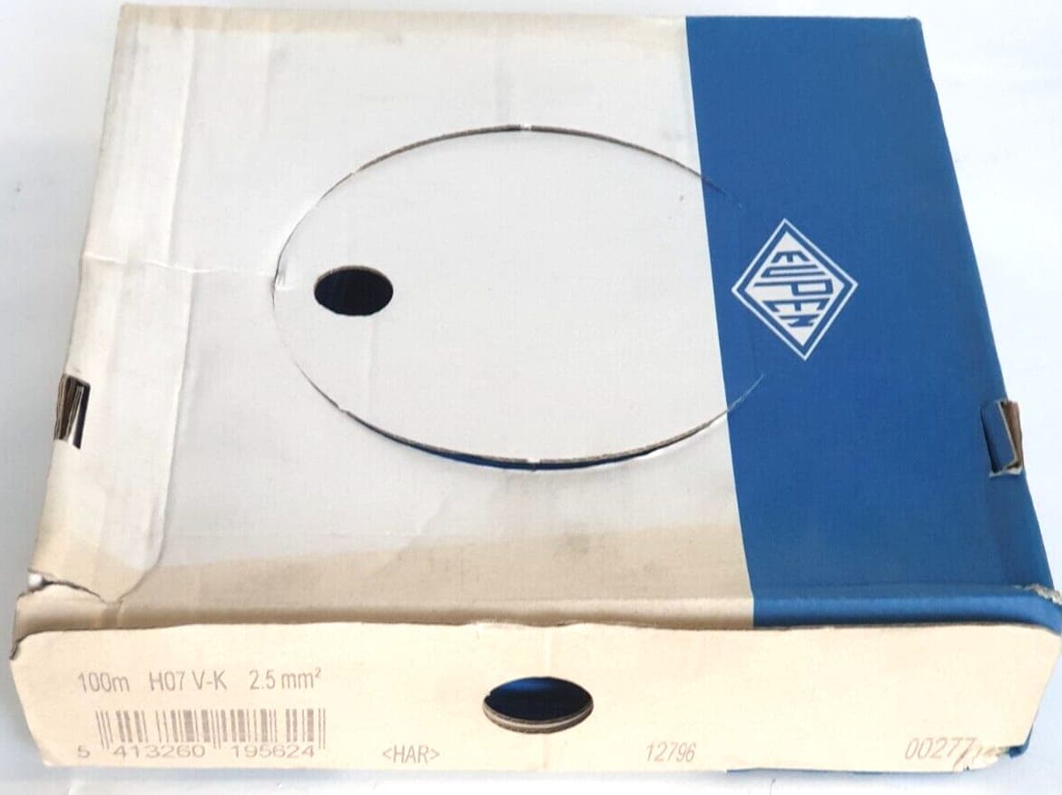 flexibel Aderleitung H07V-K 2,5mm² Verdrahtungsleitung Blau Einzelader 100 m