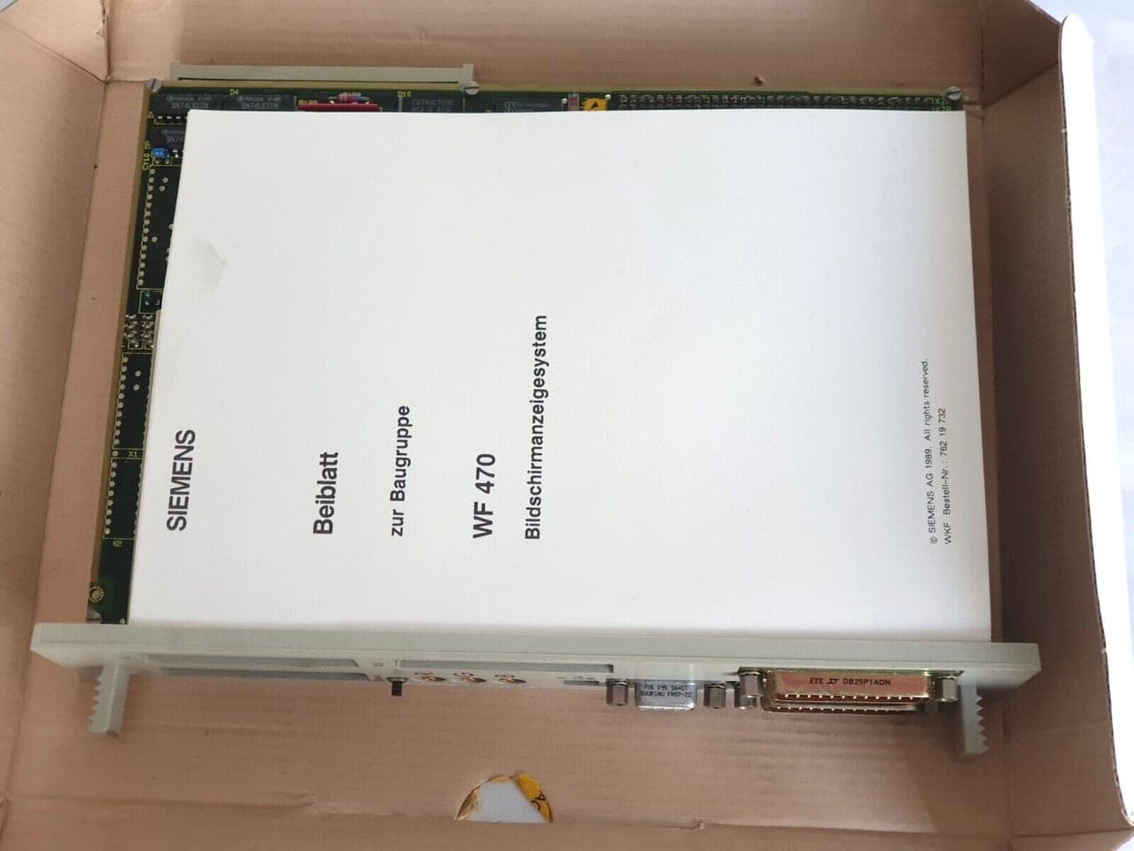 Siemens WF 470 Bildschirmanzeigesystem