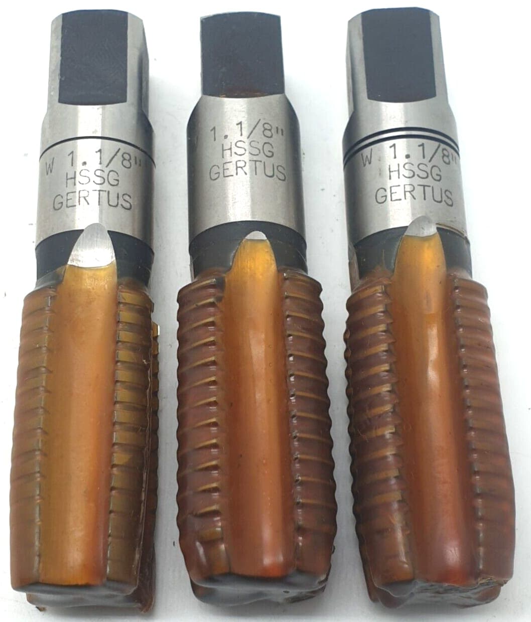 3x Gertus W 1.1/8 HSSG Gewindebohrer