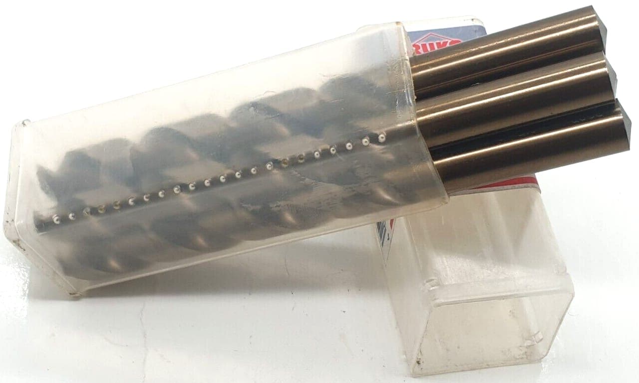 4x RUKO 13,0 mm Spiralbohrer DIN338 Typ N HSS-G Co 5 Bohrer