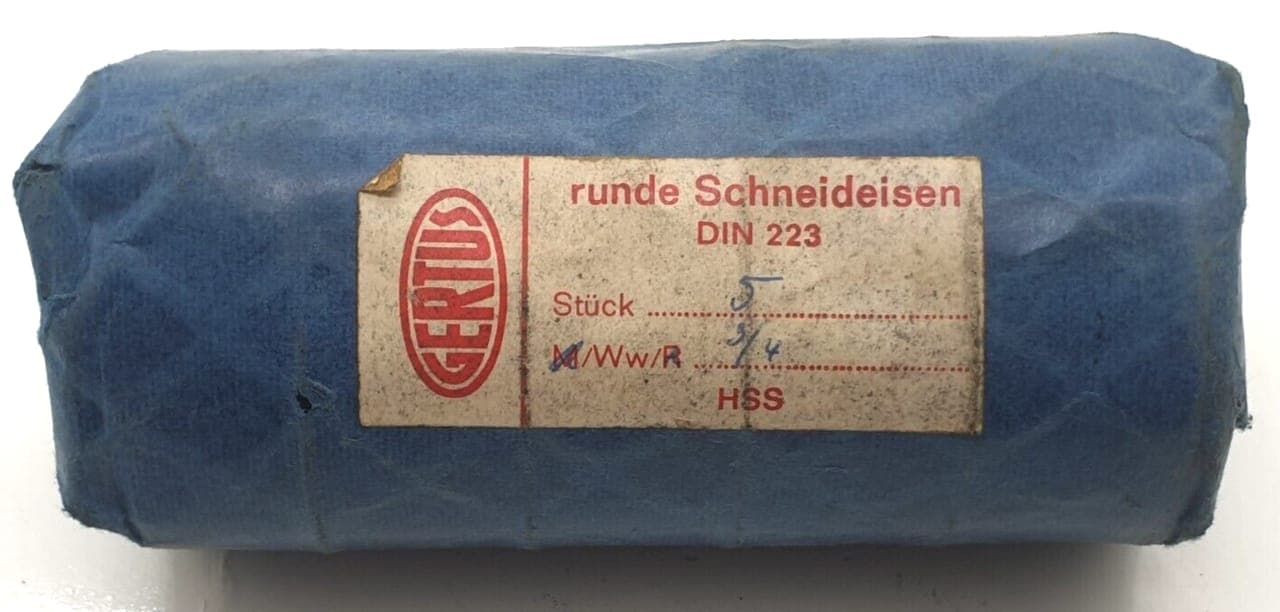 W 3/4 HSS Schneideisen * 5 Stück *