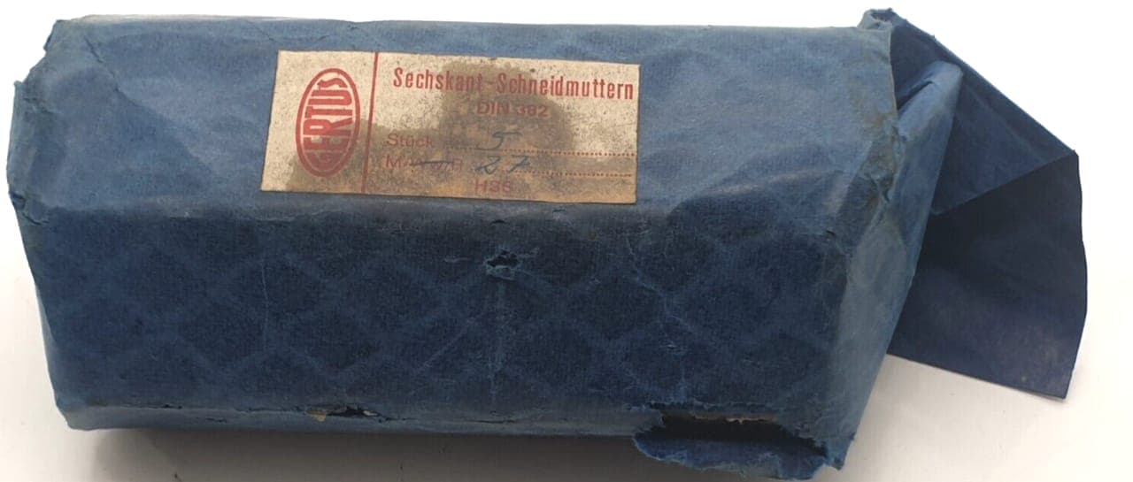 27 HSS Sechskant schneidmuttern * 5 Stück *