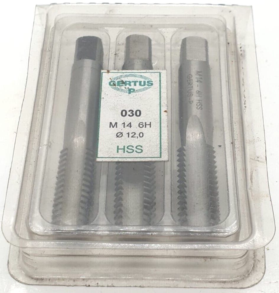 Gertus-P M14 6H 12,0 mm Handgerwindebohrer 3 Stück