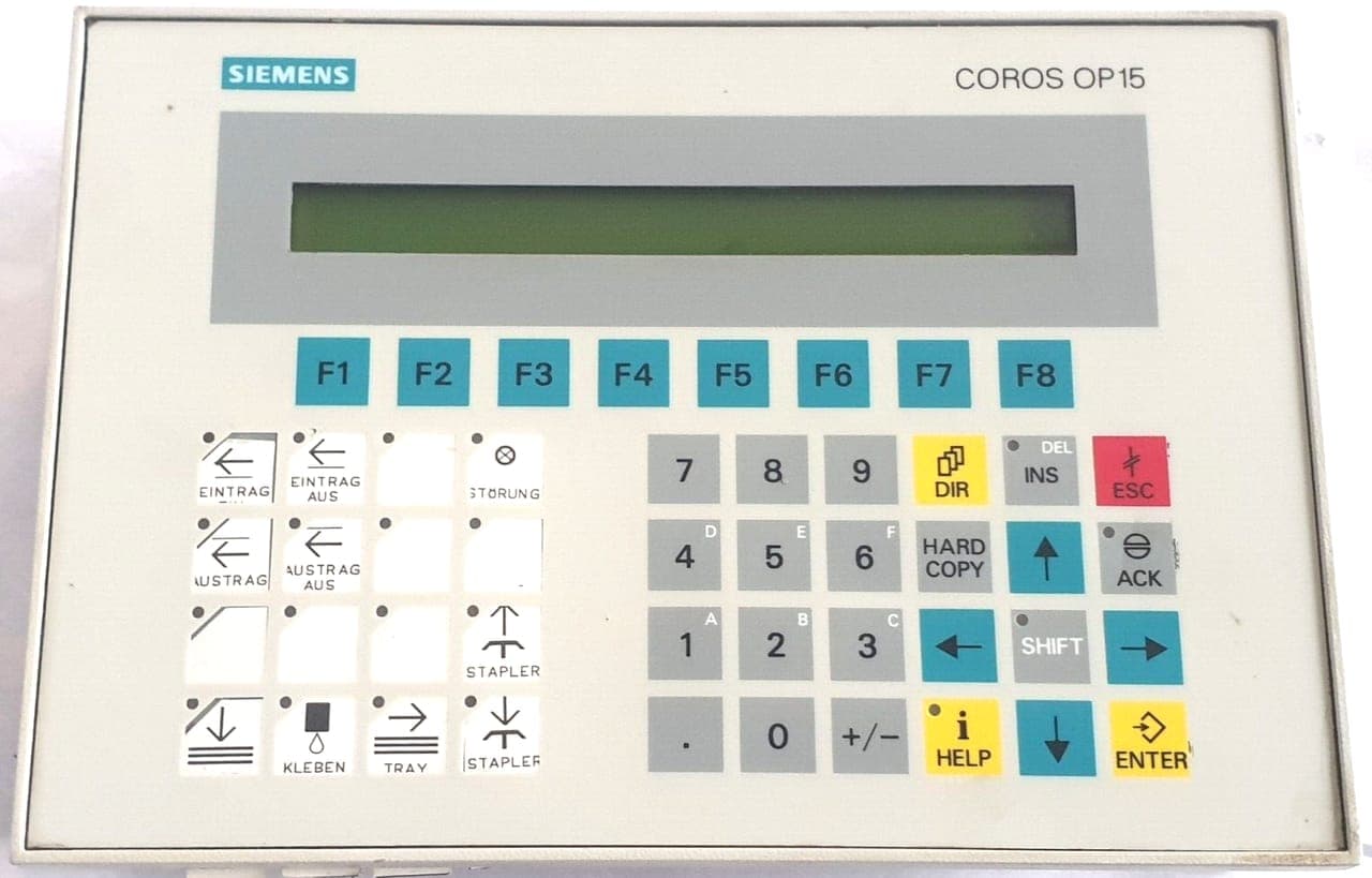 Siemens Operator Panel OP 15-A1 6AV3515-1EB30-1AA0 E: 02