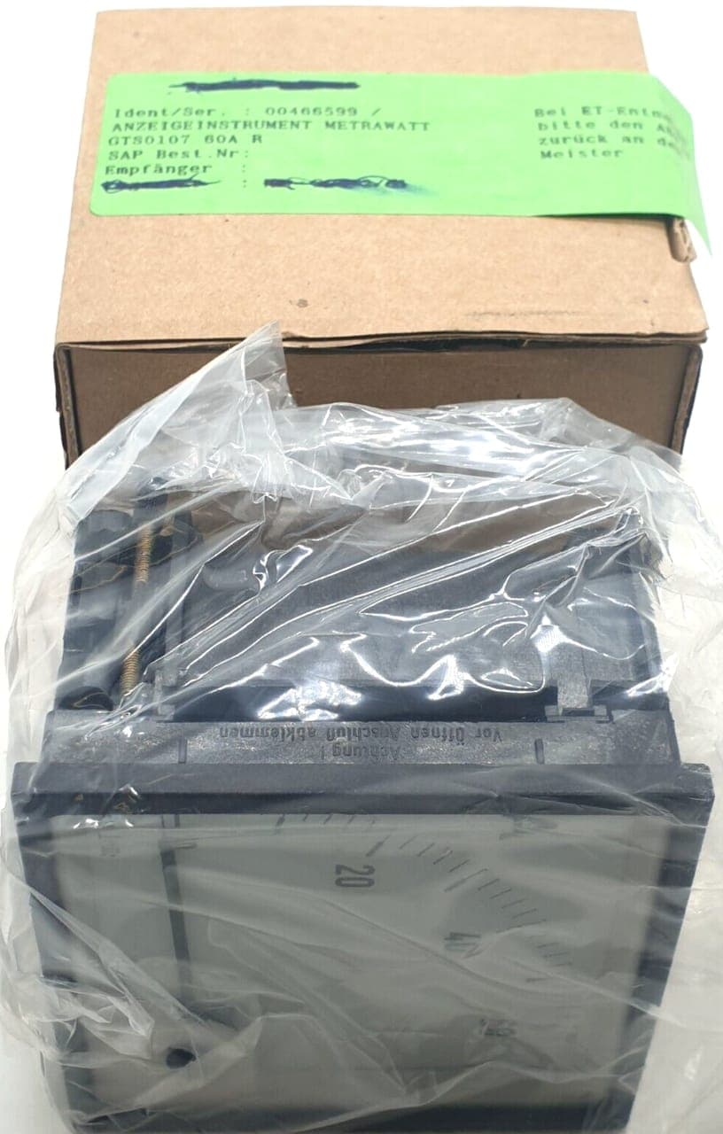 ABB GTS0107 60A R Anzeige Instrument Metrawatt