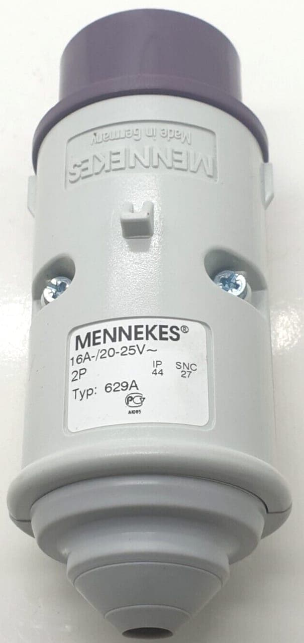 MENNEKES 629A Leistungssteckverbinder Stecker 16A/20-25V 2P
