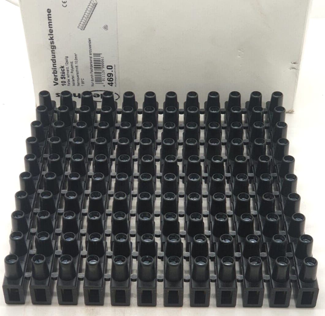 Kleinhuis 469.0 Verbindungsklemme 10mm² schwarz * 10 Stück *