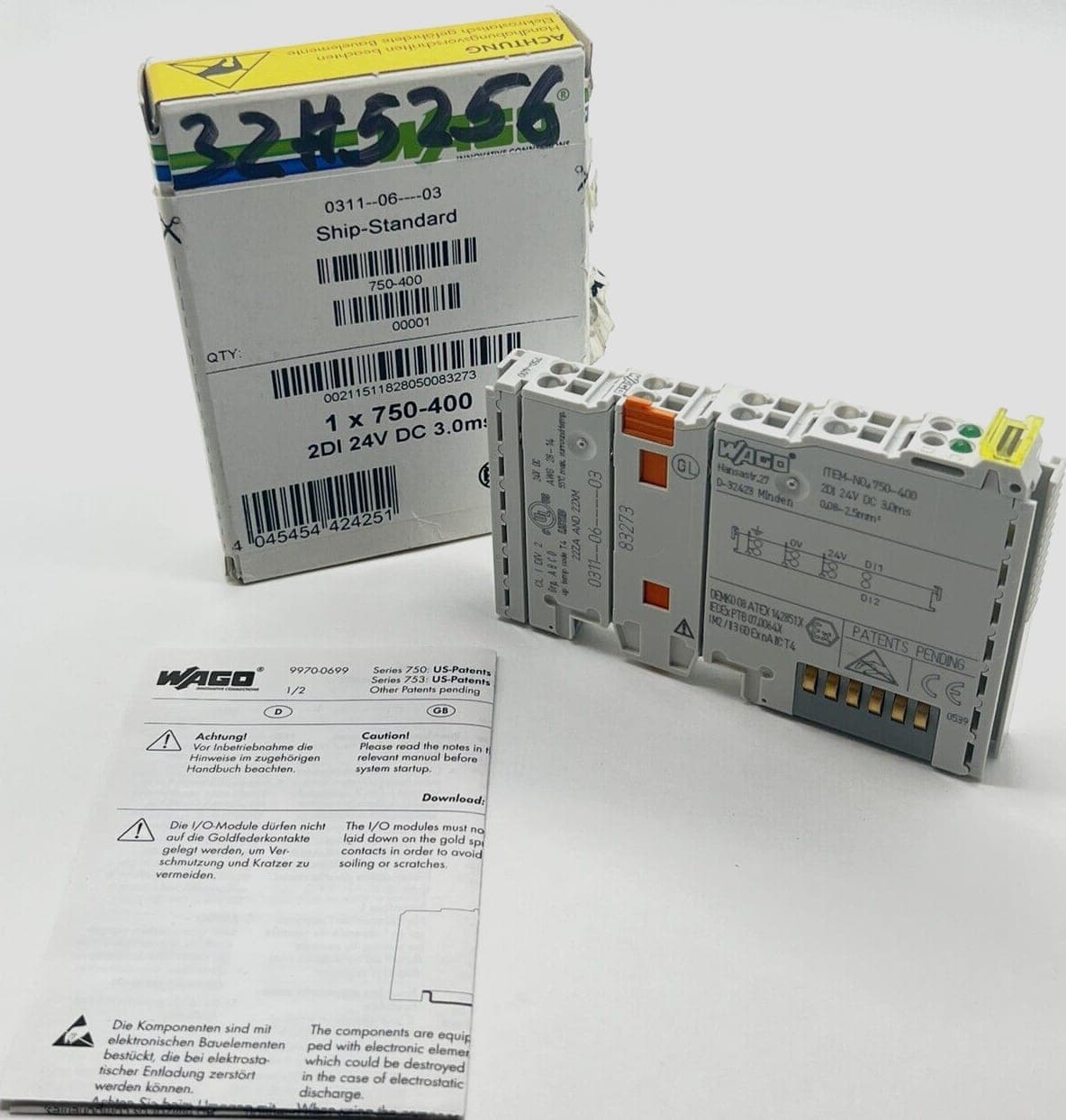 Wago 750-400 End Module 2DI 24V DC 3.0ms NEU OVP