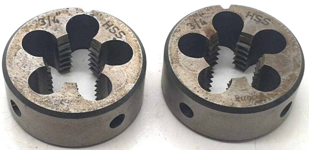 2x Schneideisen 3/4 HSS
